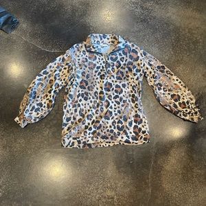 Entro Leapord Print Sweater
